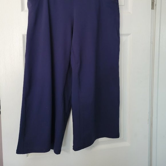 Promover Wide Leg Capri Yoga Pants with Pockets High Waist NWOT XXL - Picture 2 of 5